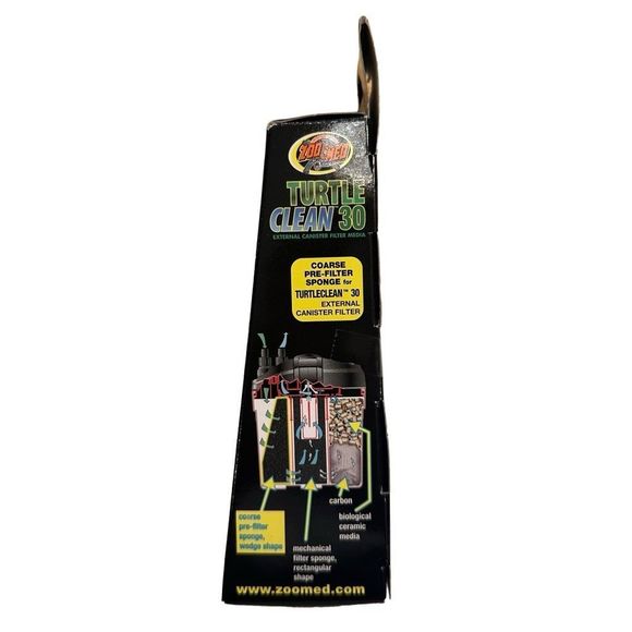 Turtle Clean‎ 30 Coarse Pre-Filter Sponge Set of 3 Zoo Med - Picture 3 of 4